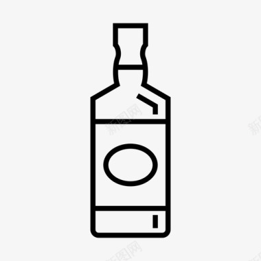 美国威士忌酒精饮料图标图标