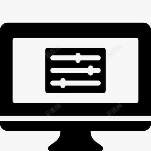 首选项计算机功能监视器图标svg_新图网 https://ixintu.com 功能 监视器 计算机功能实体 设置 首选项计算机