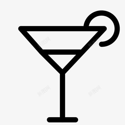 马提尼鸡尾酒饮料图标svg_新图网 https://ixintu.com 酸橙汁 野餐和庆祝活动 饮料 马提尼 鸡尾酒