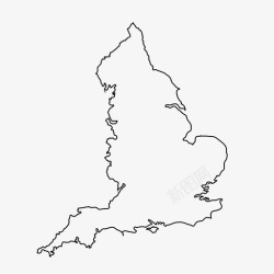 英格兰地图英格兰地图欧洲岛屿图标高清图片