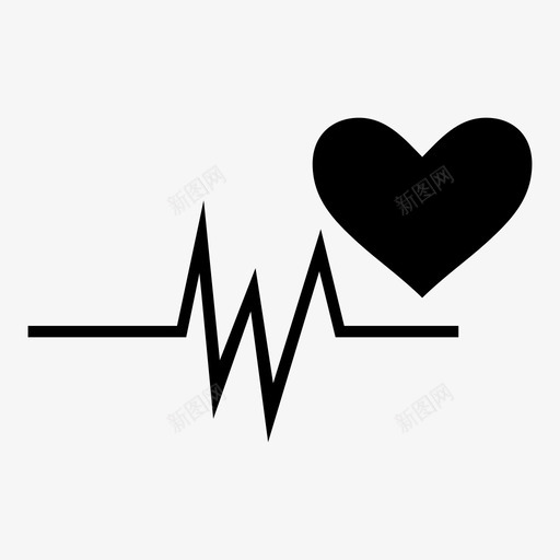 心脏信号紧急情况心脏脉搏图标svg_新图网 https://ixintu.com 心脏信号 心脏脉搏 情人节庆祝 测试 爱情 紧急情况