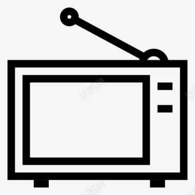 电视有线电视计算机图标图标