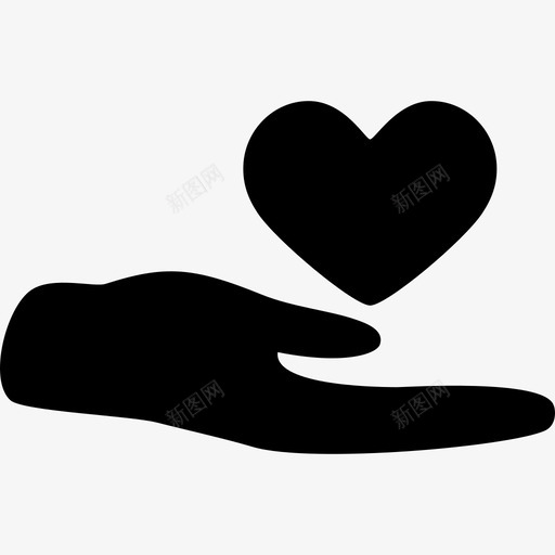 用心的手符号做我的情人图标svg_新图网 https://ixintu.com 做我的情人 用心的手 符号