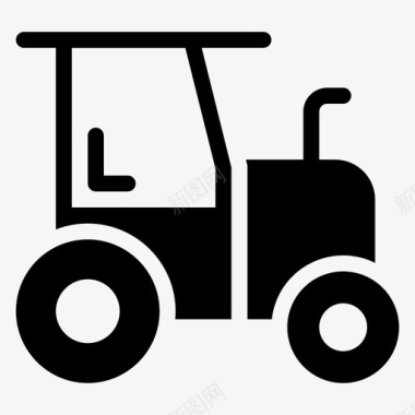 拖拉机汽车运输图标图标