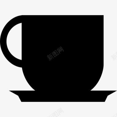 咖啡早餐杯子图标图标