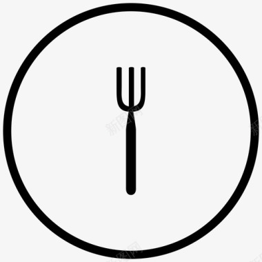 叉子餐厅商业和商务套餐10si图标图标