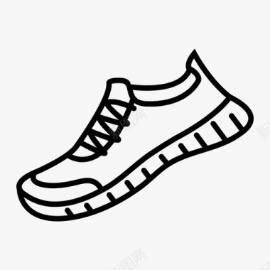 运动鞋脚跑步者图标图标