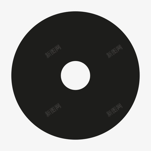 圆圈cd光盘图标svg_新图网 https://ixintu.com cd 乙烯基 光盘 唱片 圆圈 粗体方形