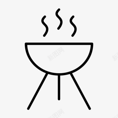 烧烤厨师烹饪图标图标