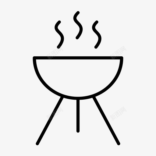 烧烤厨师烹饪图标svg_新图网 https://ixintu.com 厨师 户外 烧烤 烹饪