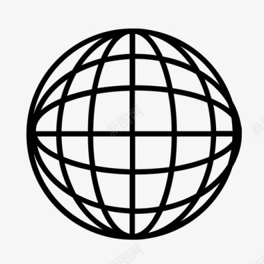 世界范围圆圈地球图标图标