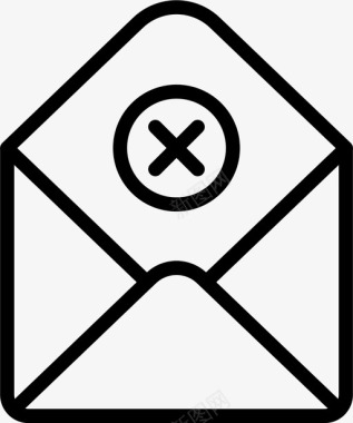 邮件失败信封信件图标图标