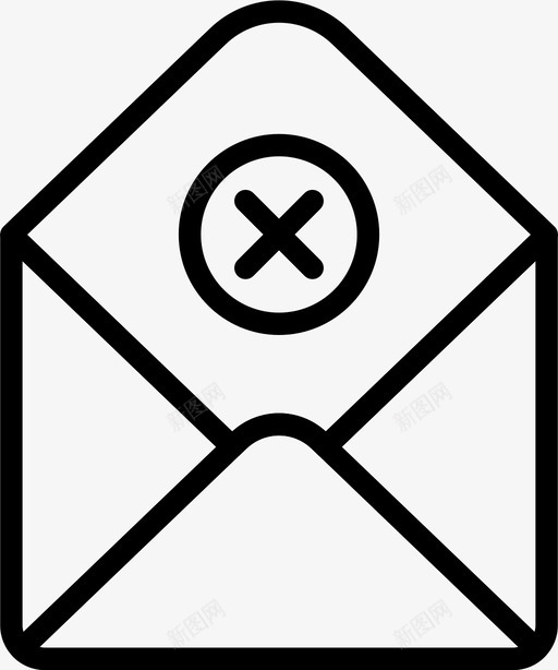邮件失败信封信件图标svg_新图网 https://ixintu.com smashicons邮件大纲 信件 信封 邮件 邮件失败