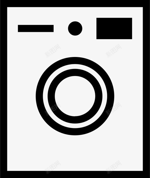 洗衣机清洁脏衣服图标svg_新图网 https://ixintu.com 家用设备概述 洗衣机 清洁 脏衣服