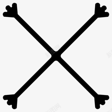 十字勋章航海海盗图标图标