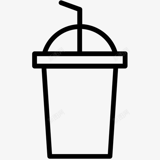 冰咖啡咖啡饮料图标svg_新图网 https://ixintu.com 冰咖啡 咖啡 新鲜 晚熟 糖 饮料