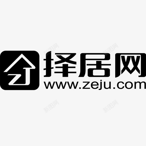 择居网logo-01svg_新图网 https://ixintu.com 择居网logo-01