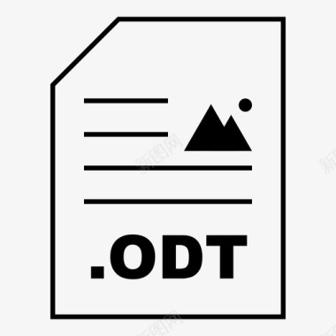 odt文档文件图标图标