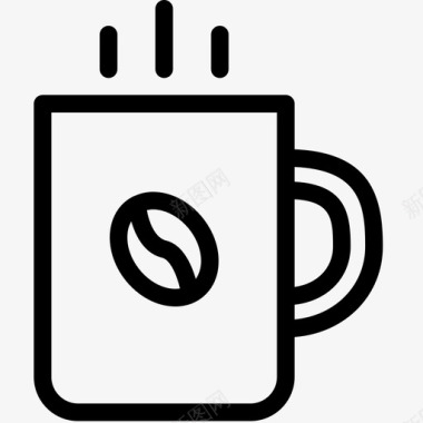 咖啡杯咖啡因杯子图标图标