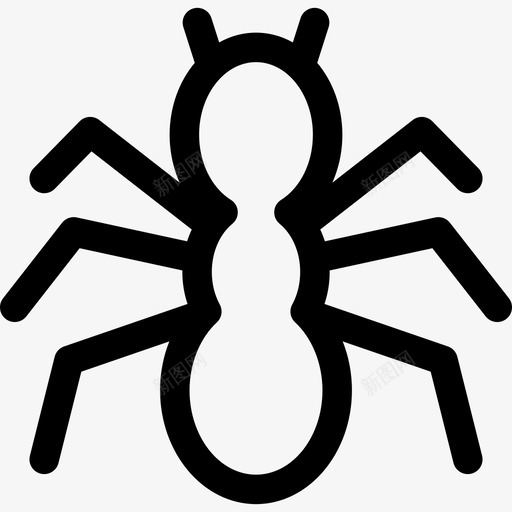 蚂蚁轮廓动物poi自然轮廓图标svg_新图网 https://ixintu.com poi自然轮廓 动物 蚂蚁轮廓