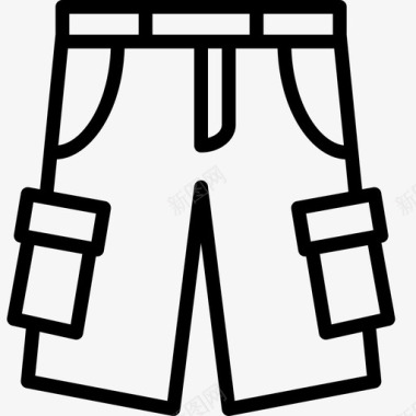 货物短裤服装男式图标图标