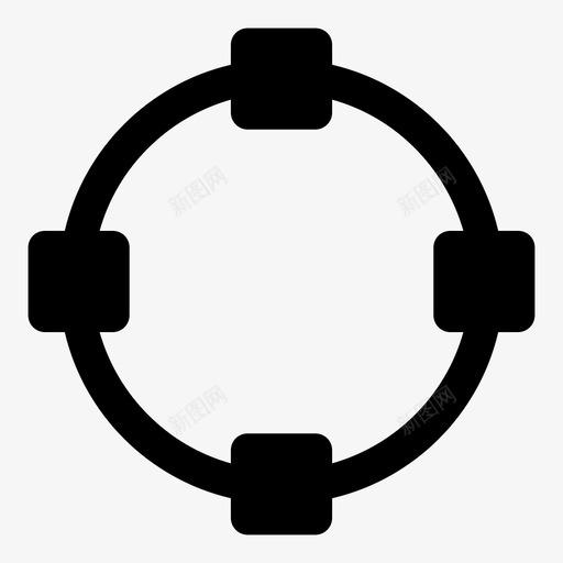 向量路径圆向量圆向量路径图标svg_新图网 https://ixintu.com 向量圆 向量点 向量路径 向量路径圆 线性正方形填充