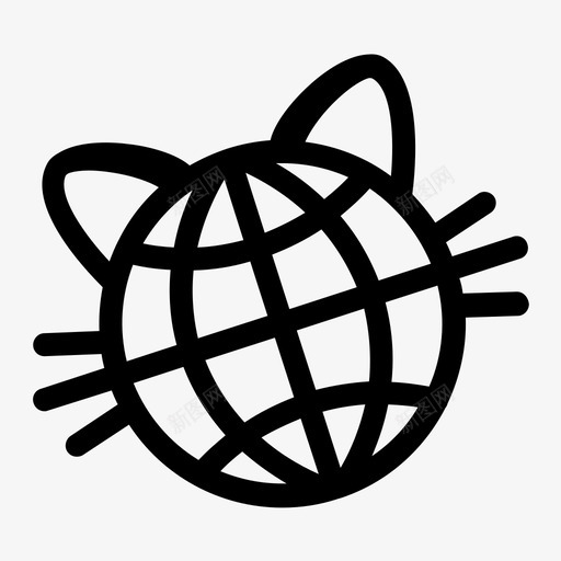 猫世界动物猫图标svg_新图网 https://ixintu.com 互联网 动物 地球 猫 猫世界