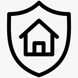 安全屋家庭家庭保险家庭保护图标高清图片