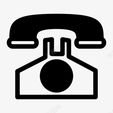 旧电话电话联系人图标图标