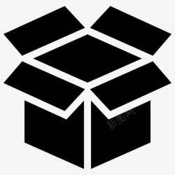 纸板箱子纸板箱子包装图标高清图片