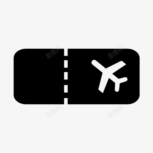 机票登机飞机票图标svg_新图网 https://ixintu.com 旅行票 旅行证 机票 登机 飞机票