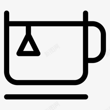茶杯热茶马克杯图标图标