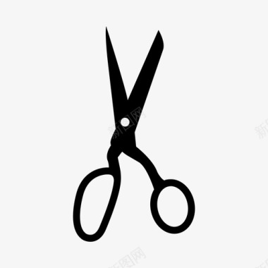 剪刀头发工具图标图标