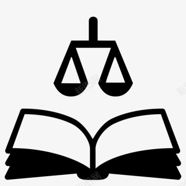 法律书正义开放图标图标