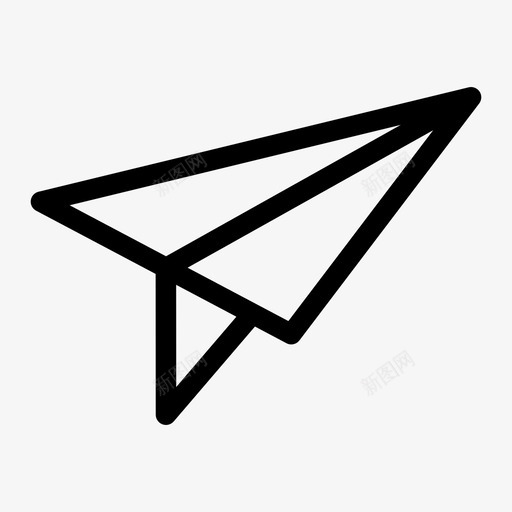 纸飞机飞机折纸图标svg_新图网 https://ixintu.com 折纸 纸飞机 飞机