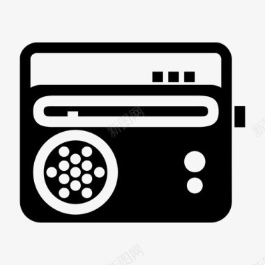 收音机调频收音机媒体图标图标