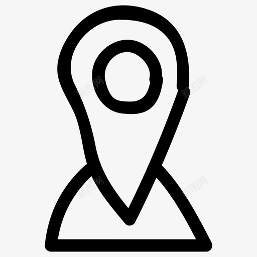 手绘方向箭头gps图标svg_新图网 https://ixintu.com gps 位置 地图 地图和导航 手绘方向 指针 箭头