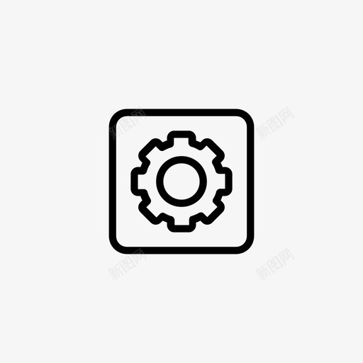 应用程序设置齿轮图标svg_新图网 https://ixintu.com 应用程序设置 齿轮