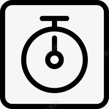 计时器秒表轮廓webui图标图标