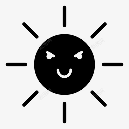 灿烂的阳光白天表情图标svg_新图网 https://ixintu.com 光 头 灿烂的阳光 白天 表情