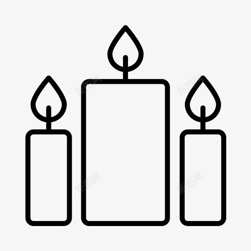 蜡烛基督圣诞节图标svg_新图网 https://ixintu.com 信仰 午夜 圣诞节 基督 弥撒 蜡烛
