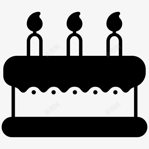 生日蛋糕庆祝聚会图标svg_新图网 https://ixintu.com 庆祝 甜蜜 生日蛋糕 聚会