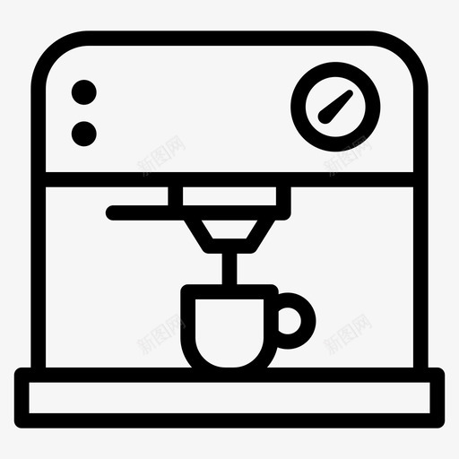 浓缩咖啡机咖啡咖啡因图标svg_新图网 https://ixintu.com 咖啡 咖啡因 咖啡必需品 商店 浓缩咖啡机
