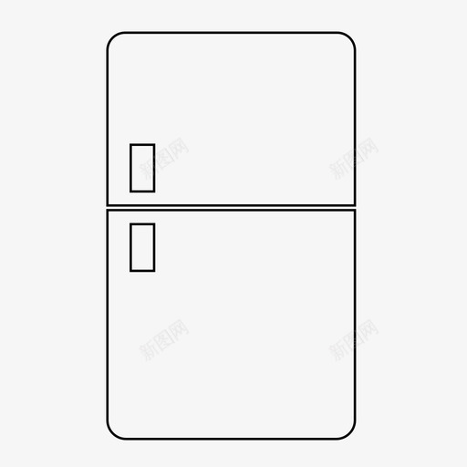 冰箱食物厨房图标svg_新图网 https://ixintu.com 冰箱 厨房图标 食物