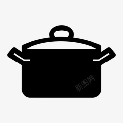 待煮盘装食物图标锅煮食物图标高清图片