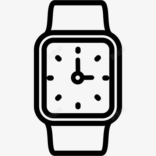 手表时钟指针图标svg_新图网 https://ixintu.com 其他 手表 指针 时钟 时间 腕表