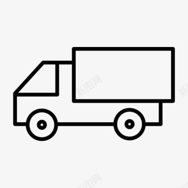 卡车送货司机图标图标