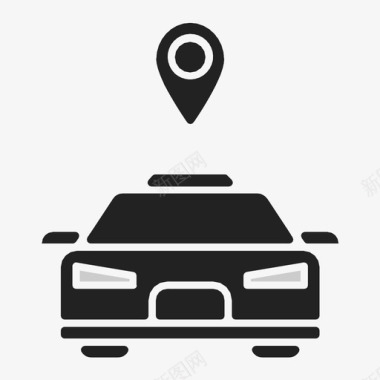 出租车汽车接送图标图标