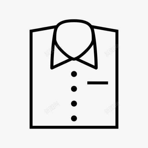 服装休闲服正装图标svg_新图网 https://ixintu.com 休闲服 制服 服装 正装 衬衫