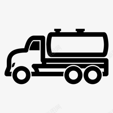 卡车送货油罐车图标图标